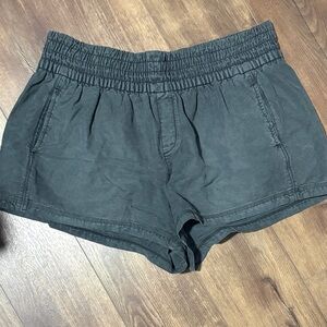 Aerie High Waist Charcoal Shorts